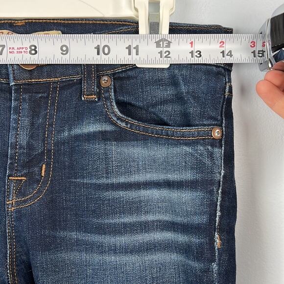 J Brand raw hem frayed bottom mid-rise jeans size 26 - Picture 6 of 12